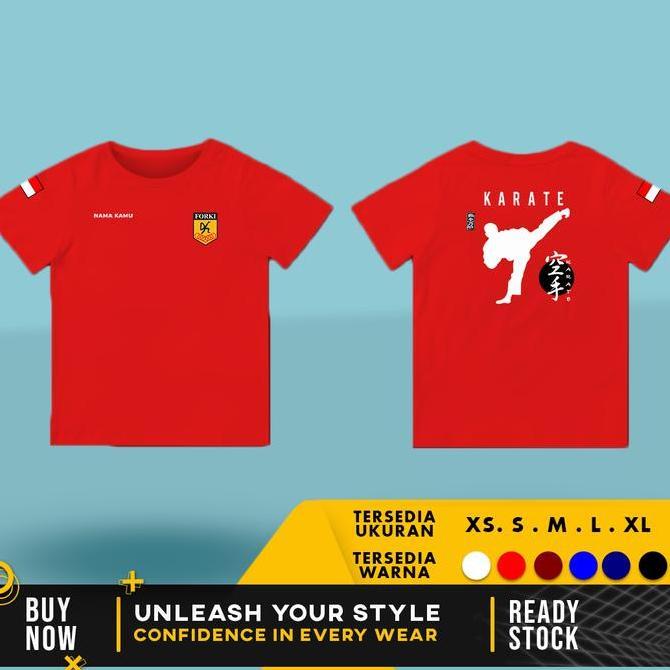 KAOS BAJU KARATE CLUB ANAK BISA REQUEST NAMA Fashion