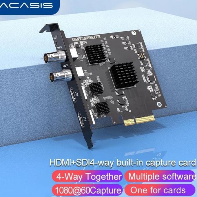 SEMOX QUAD 2SDI & 2 HDMI VIDEO CAPTURE PCI-E 4X SUPPORT VMIX OBS