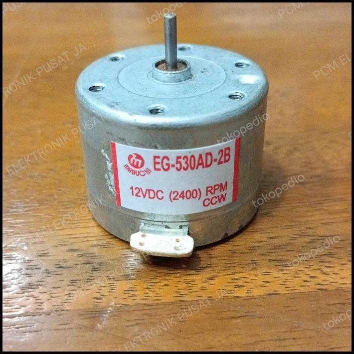 TERBARU 1405 MOTOR DYNAMO DINAMO TAPE 12VDC EG-530AD-2B 12V 12VOLT 12 VOLT CCW 