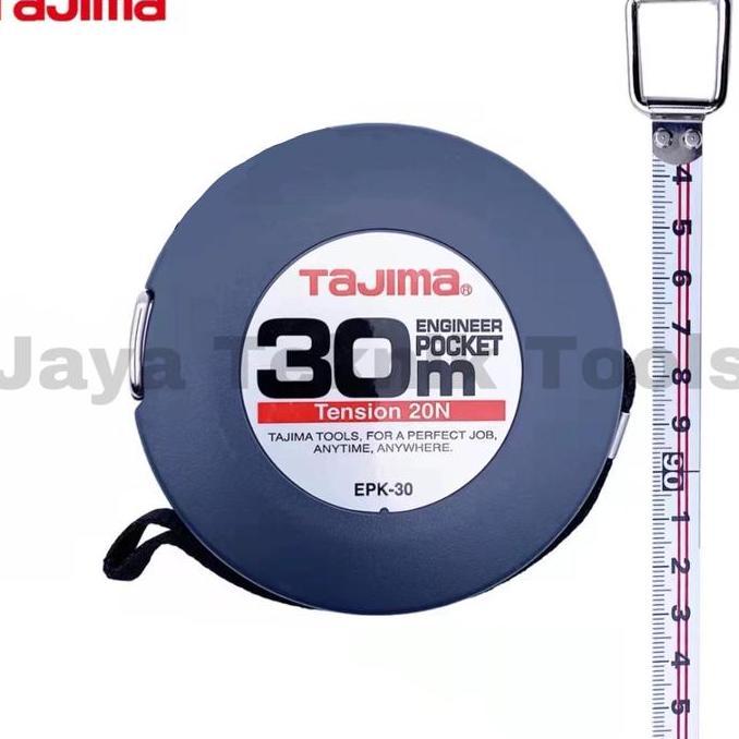 Promo Meteran Engineer Pocket Tajima 30 M Epk-30 Roll Meter Flexible Steel Besi