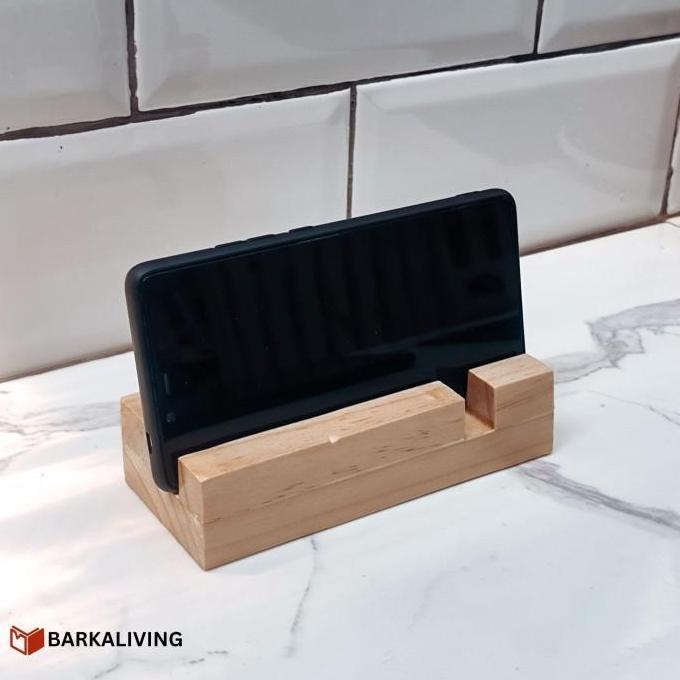 Low Toivo Wood Phone Holder/Stand HP Kayu/Holder HP Kayu/Dock HP Kayu