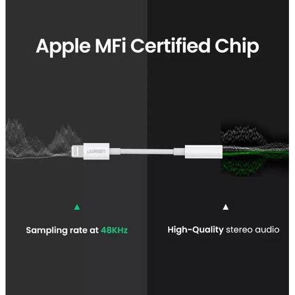 Splitter iPhone MFi Lightning To Jack 3.5mm 30759 30756