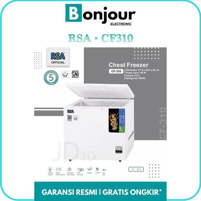 Sale Freezer Rsa 310L Cf310 Chest Freezer Box 310 Liter Rsa Cf310 310L