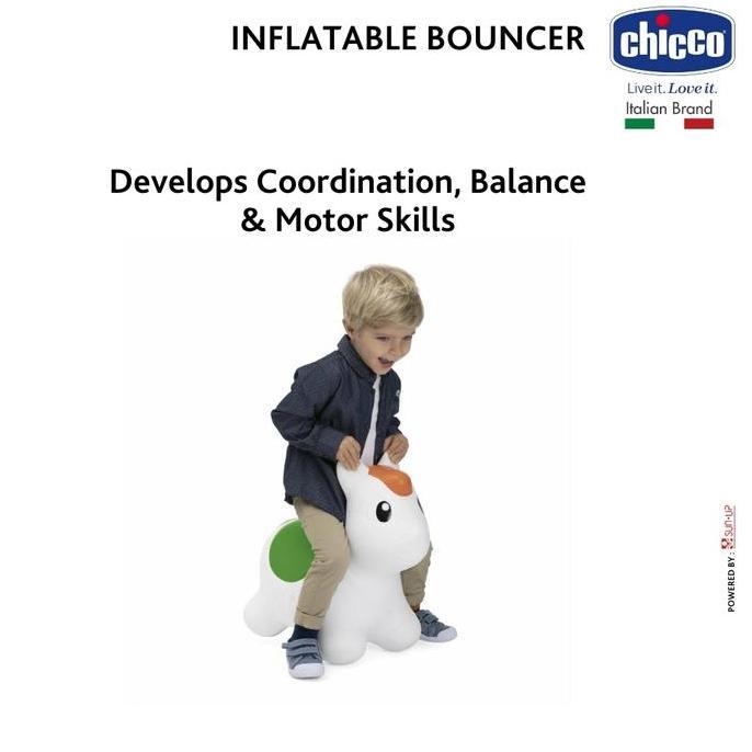 CHICCO Toy Inflatable Bouncer 2Y+ / Kuda Kudaan Anak / Kuda Kudaan Karet / Kuda Karet Mainan Anak