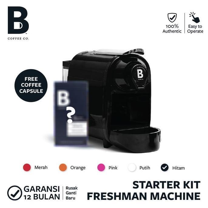 Mesin Kopi Kapsul Freshman Mesin Kopi Kapsul - Nespresso Compatible Capsule Starter Kit Pemula - B C