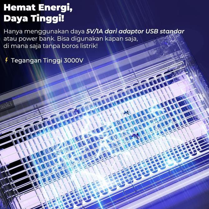 Kurin- Aoki Insect Killer Mosquito Killer Perangkap Nyamuk Lalat Bug Zapper Lampu Uv 22/30 Watt Ungu