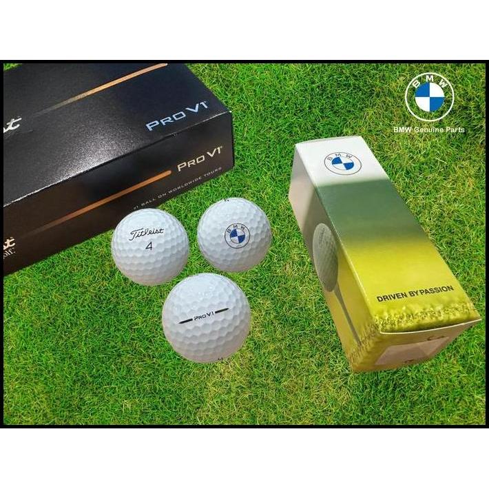 TERBARU ORIGINAL BMW TITLEIST PRO V1 GOLF BALL BOLA GOLF SET OF 3 