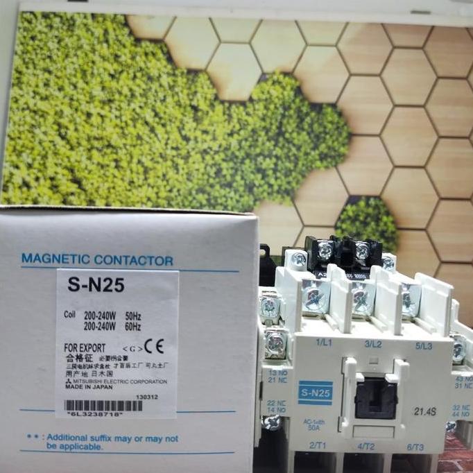 Kontaktor Mitsubishi S-N25 Sn25 Sn-25 Contactor Mitsubishi Sn 25 Murah