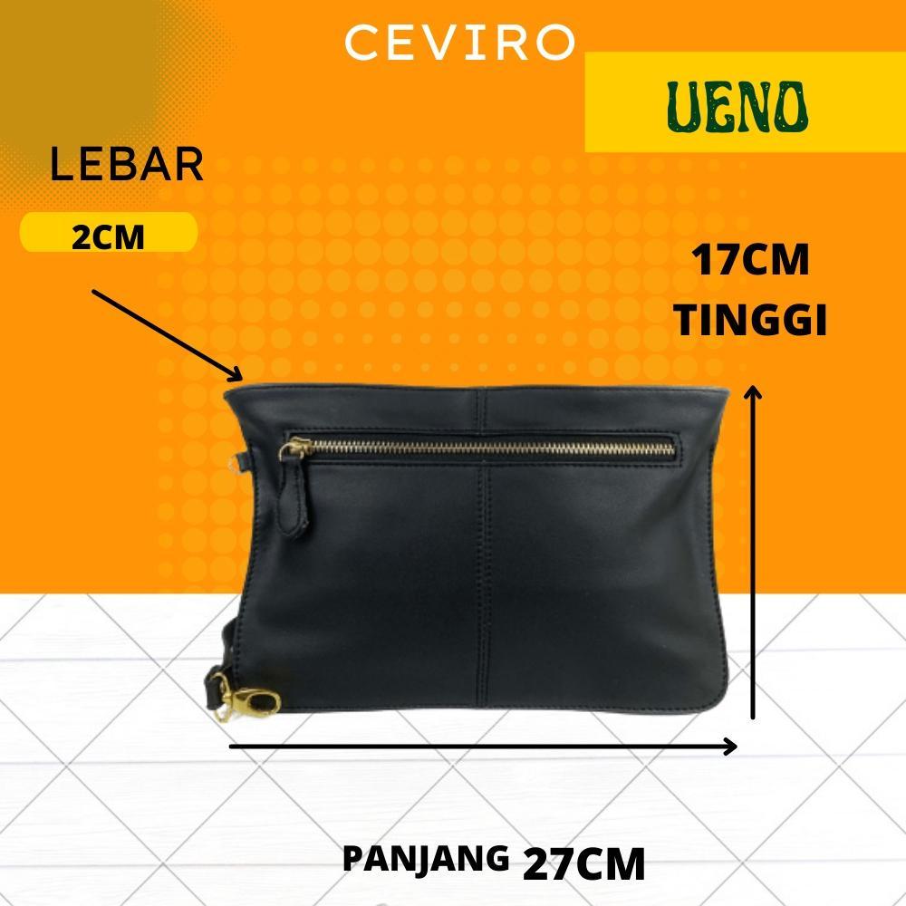NEW DEALS CEVIRO Dompet Kulit Pria Dan Wanita Ceviro Ueno Clutch Paling Terbaru Original