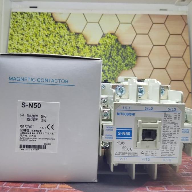 Kontaktor Mitsubishi S-N50 Sn50 Sn-50 Contactor Mitsubishi Sn 50 Mitsubisi Restock