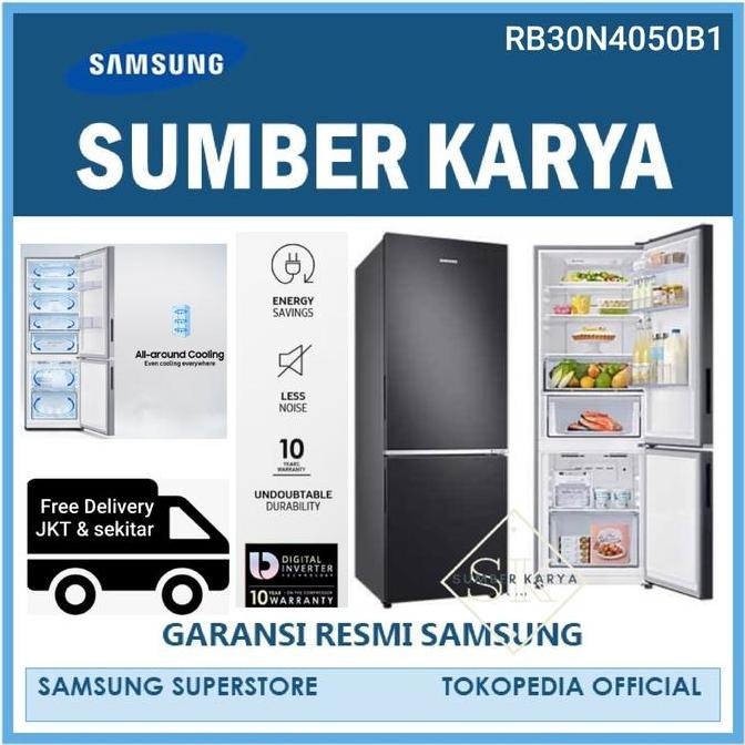Sale Rb30N4050B1/Se Samsung Bottom Freezer Bawah 315L Kulkas 2 Pintu Rb30
