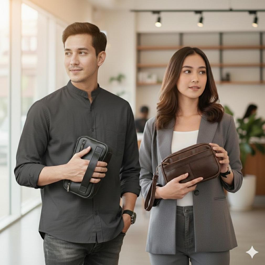 HOT CLUTCH PRIA HAND BAG POUCH PRIA WANITA WATERPROOF CLUTCH BAG HAND BAG PRIA KULIT KULIT TAS TANGA