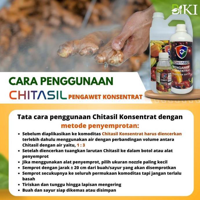 Zairyo- 5L Chitasil Konsentrat - Pelapis/Pengawet Buah Alami Halal Chitosan Cair