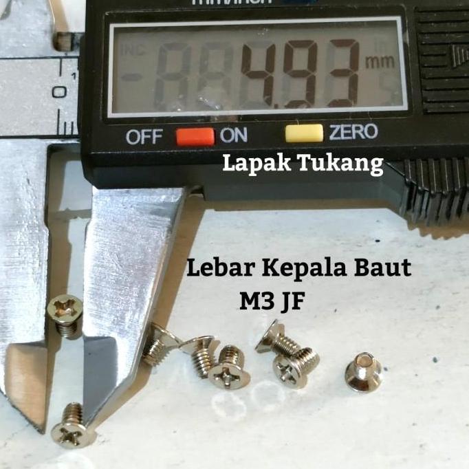 Baut M3 JF M3x3 Flat Head HIGH QUALITY