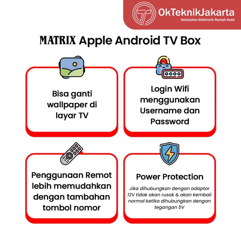 BEST SALE MATRIX Apple Android TV Box / Android TV / APPLE ANDROID 2025 / TV BOX ANDROID
