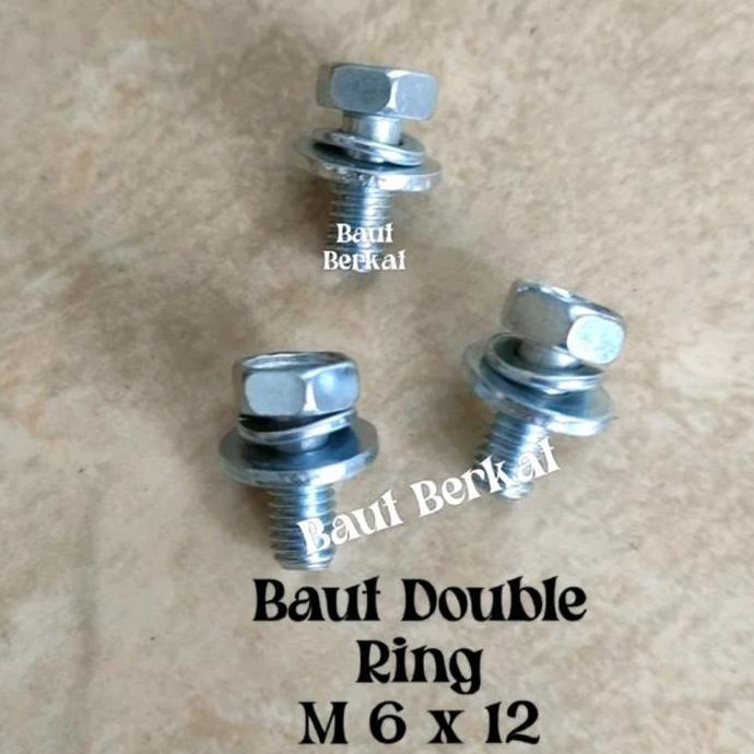 baut double ring 6x12 kunci 10 baut double ring size10 6x12 baut ori