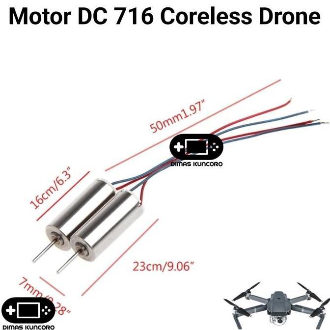 TERBARU|TERMURAH|BARU|PREMIUM|ORIGINAL|GARANSI|DISKON|PROMO MOTOR DC 716 CORELESS DRONE DINAMO MINI 