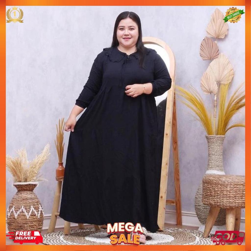 Gamis Susun Rayon Premium Jumbo Ld 130 Busui Frendly [L7]