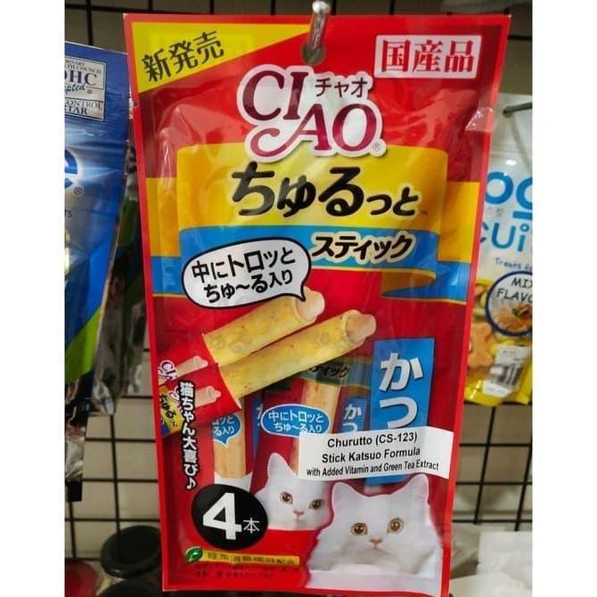 Snack Kucing / CIAO Churutto Stick Katsuo Formula (CS-123)