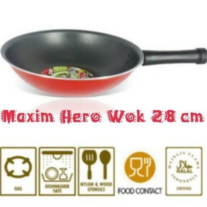 WAJAN / KATEL PENGGORENGAN TEFLON 28 cm - MAXIM