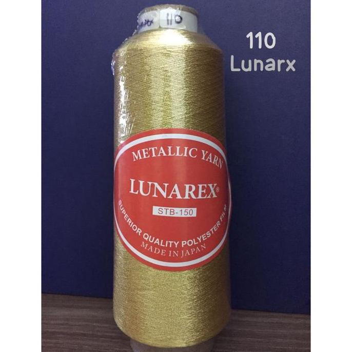(MERK) Benang Bordir Metalik Polyester Merk Lunarex / Benang Lunarex / Benang Gold Lunarex / Benang 