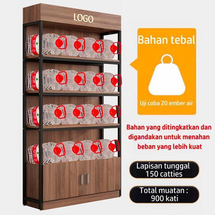 TETE-3 Rak Supermarket Rak Gondola Rak Market Rak Display Toko Rak Penyimpanan Gudang 100/120/140  R
