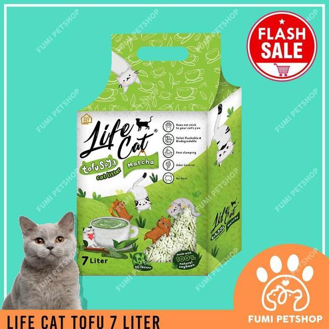 PASIR TOFU KUCING SOYA LIFE CAT TOFU 7 LITER - PASIR TOFU 7 LITER