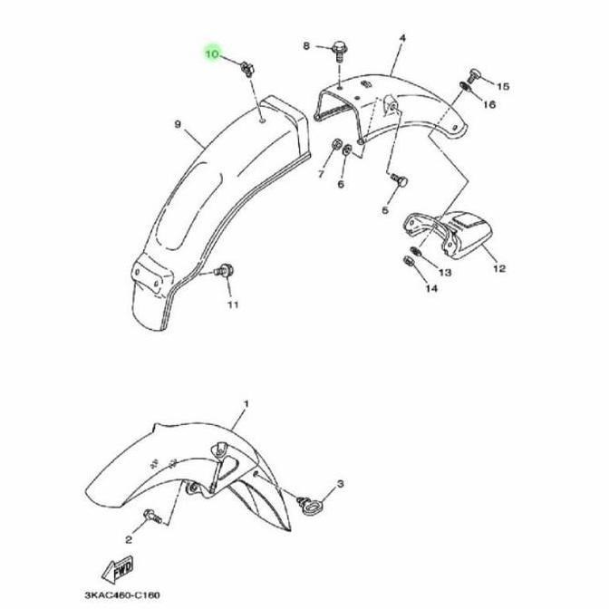 KLEM KABEL STOPLAMP/SPAKBOR KOLONG RX KING,RXS,YT115 ORI 90464-08020