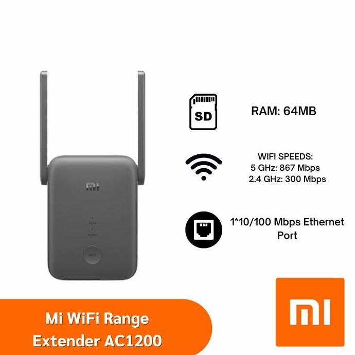 WIFI EXTENDER XIAOMI AC1200 Penguat Sinyal MI REPEATER Wifi Range AC 1200