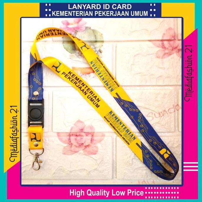 Ready Lanyard Tali Gantungan ID Card PUPR Free Strap Gantungan Flashdisk