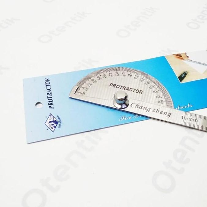 Busur Derajat - Penggaris Busur Besi - Protector Stainless Steel murah