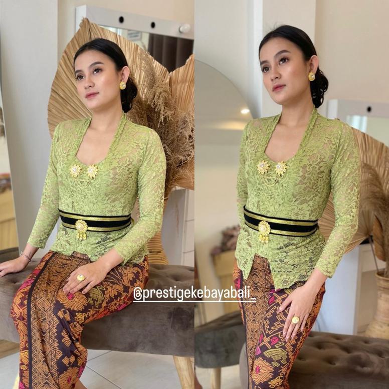 Promo (Bisa Cod) One Set Kebaya Sofia Strait/Setelan Kebaya Sofia/Kebaya Brokat Sofia/Kebaya Bali So