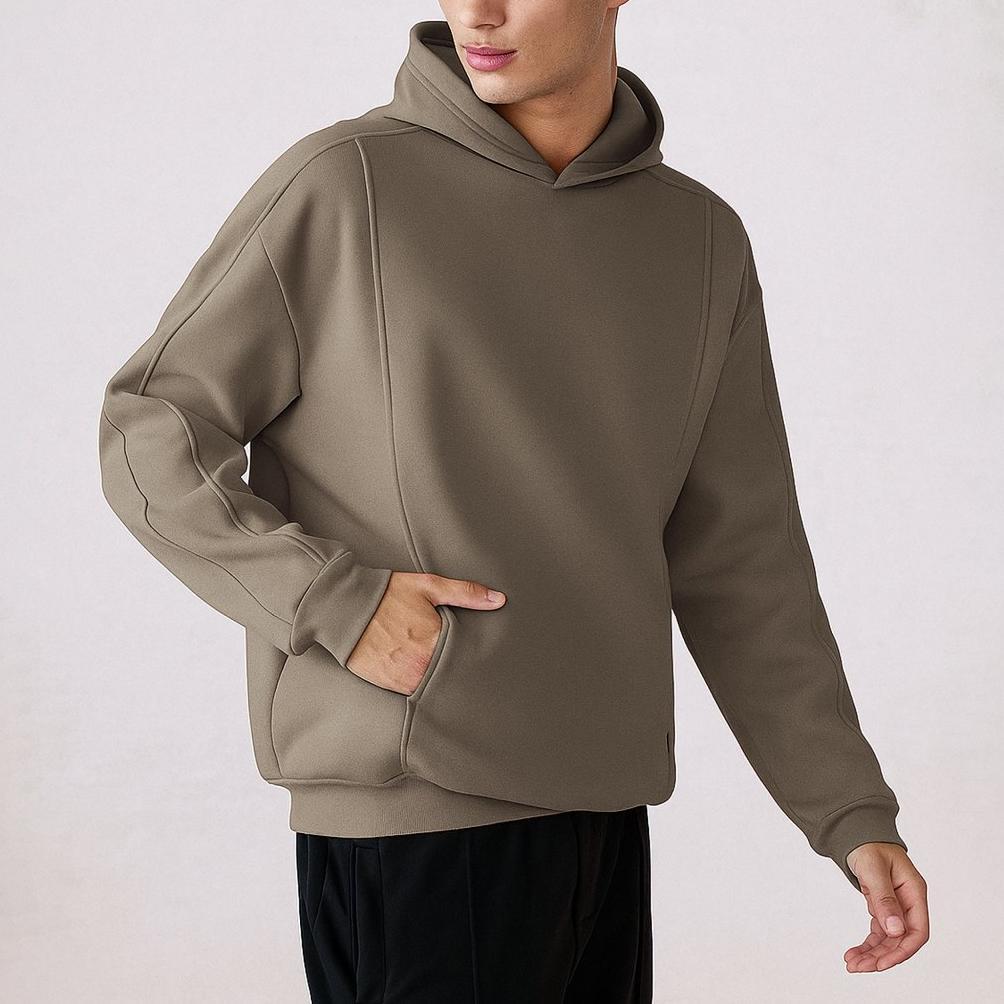 GARANSI BROGUY Hoodie Pria Wanita Unisex Fleece - Olive