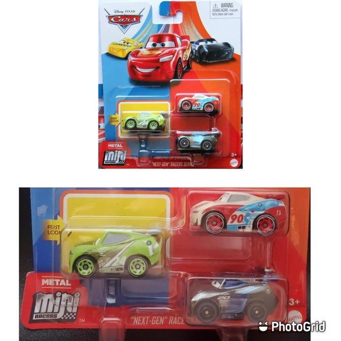 Ready Cars Mini Disney Next Gen Racers Racelott Paul Jackson 3 Pack Import