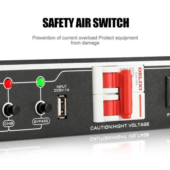 Awdx- New Baxs Manajer Listrik Sr-328S 40 Amp Power Controller 8-Channel Audio Time System Power Is 