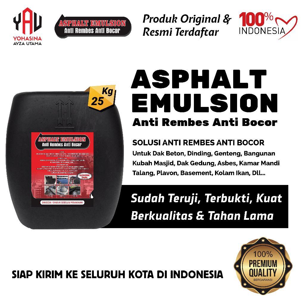 READY Cat Tembok Anti Bocor Aspal Cair Anti Bocor Cat Pelapis Anti Bocor Asphalt Emulsion 25 kg