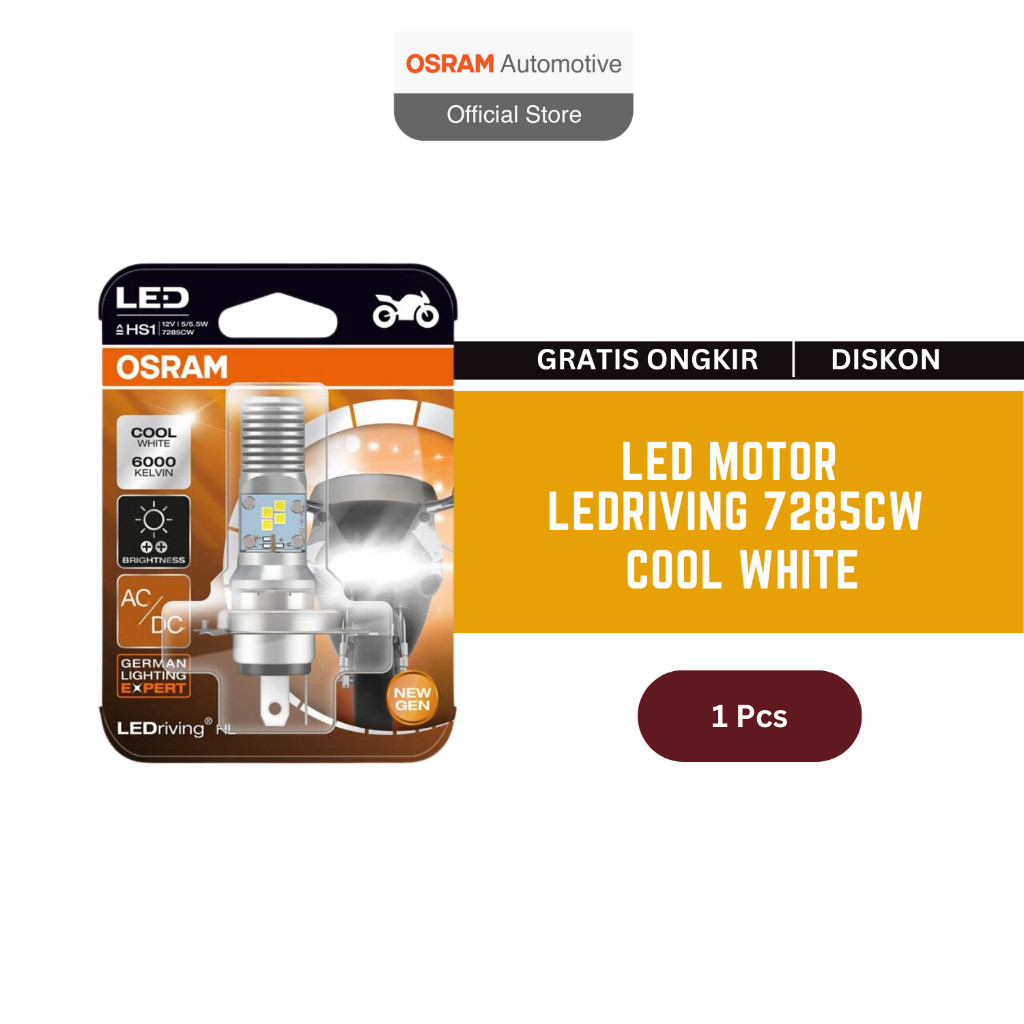Lampu Led Motor Osram Hs1 New Gen Ac/Dc 7285Cw