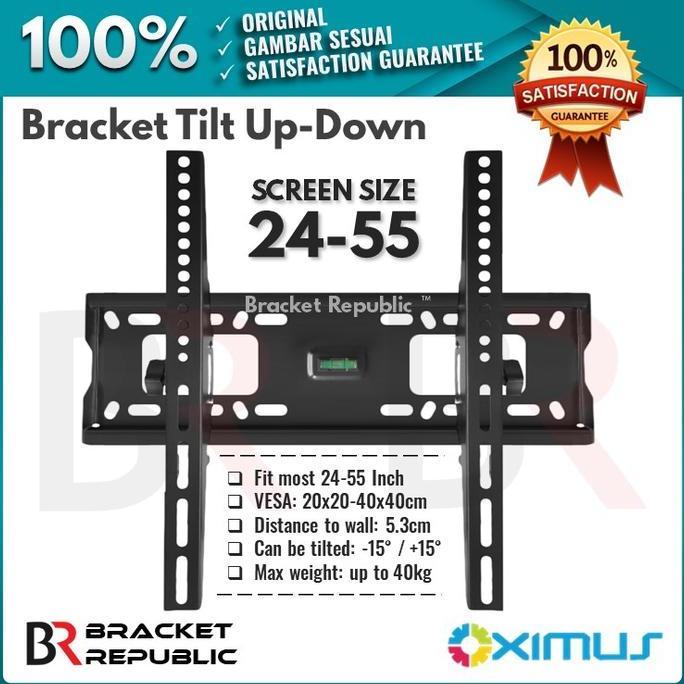 TERMURAH - Bracket TV 55 50 49 43 42 32 24 Inch Polytron Toshiba Aqua Panasonic
