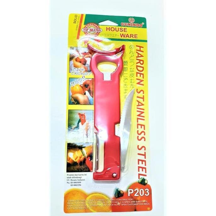KUPAS BUAH SAYUR SERBAGUNA PEMBUKA BOTOL P 203 GUNINDO