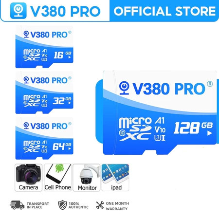V380 Pro Memory Card Cctv | Micro Sd 16 32 64 128Gb