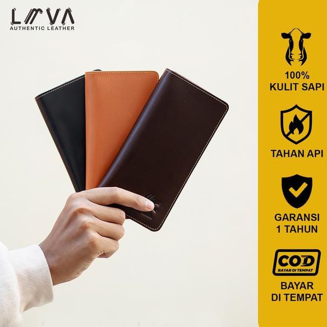 Gabrim- Dompet Pria Dompet Kartu Kulit Asli Dompet Pria Panjang Reven Apollo