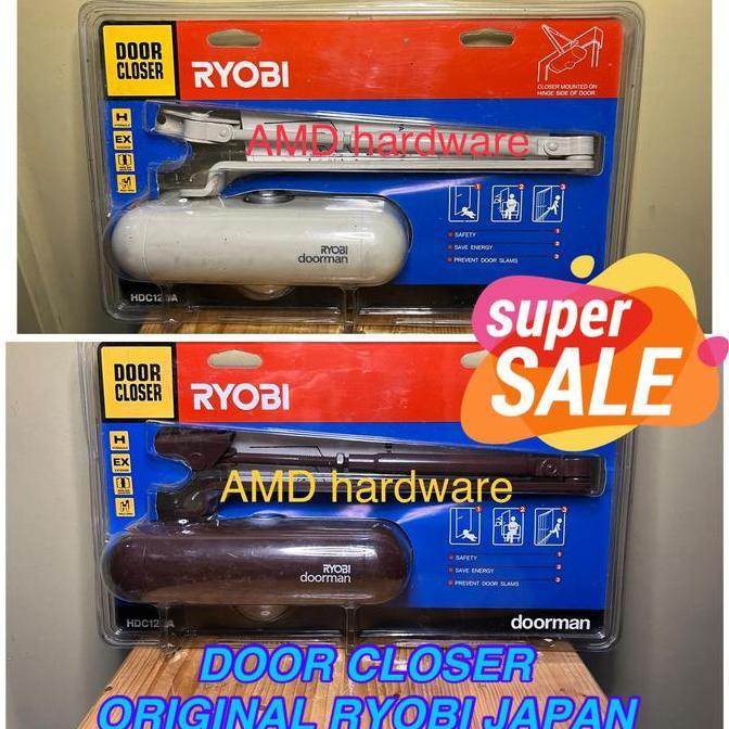 DOOR CLOSER RYOBI HDC12SA ORIGINAL JAPAN PENUTUP PINTU Hidrolik Doorma