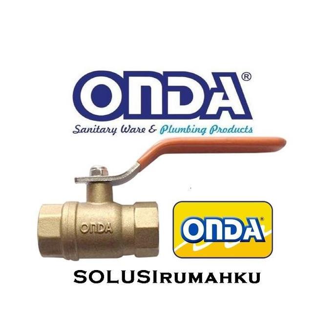 Ball Valve ONDA Kuningan 2" Stop Kran 2 Inch Keran Putaran Air