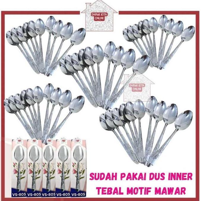 Paket Sendok 5Lusin 60 pcs / Paket Bundling Sendok 4lusin & Garpu 2lusin / Paket Sendok Garpu 6lusin