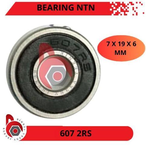 Bearing 607 2Rs N*N Double Tutup Karet | Bearing 607-2Rs