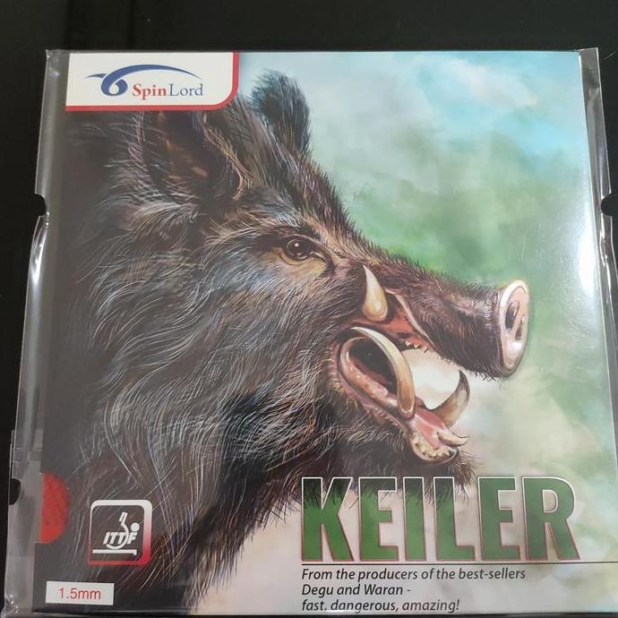 HARGA DISC - SPINLORD Keiler [ Medium Pimple Rubber / Karet Bintik Medium ]
