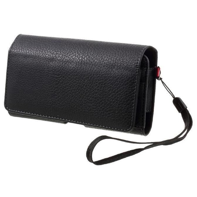 Gabrim- Sarung Hp Pinggang Kulit 2Hp Tali Pegangan Horisontal Ukuran 6,5 Inch (16,5X9 Cm) - Dompet T