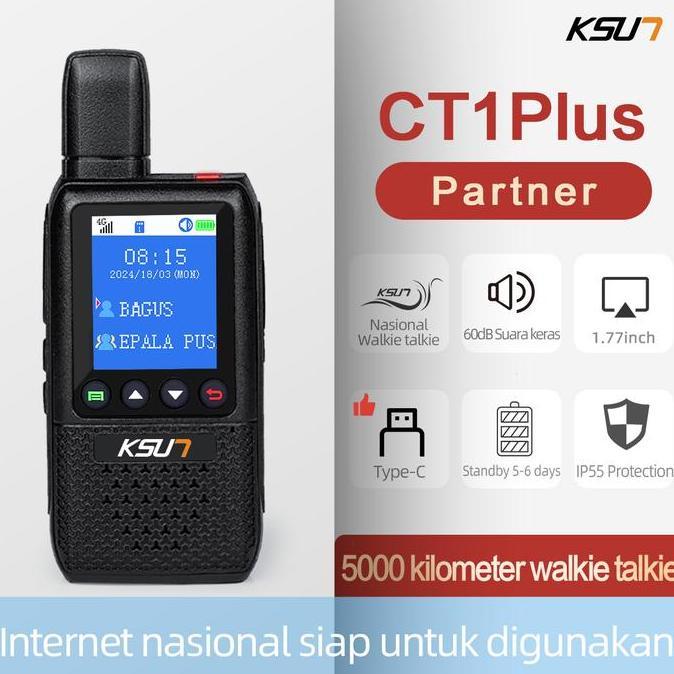 Sale Ksun Ksw Walkie Talkie Ct1Plus Poc Global Ht Jarak Jauh 1000Km Termasuk Kartu