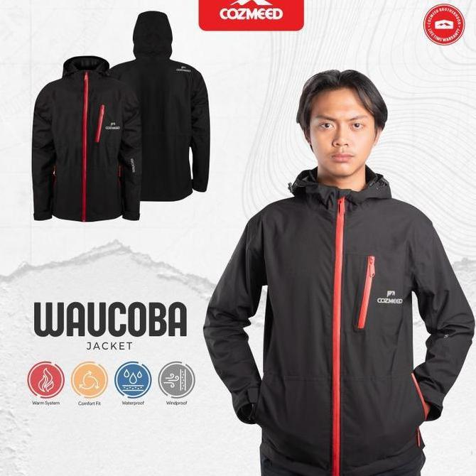 Cozmeed Jaket Sport Gunung Extreme Pria Waucoba 1.1 Black