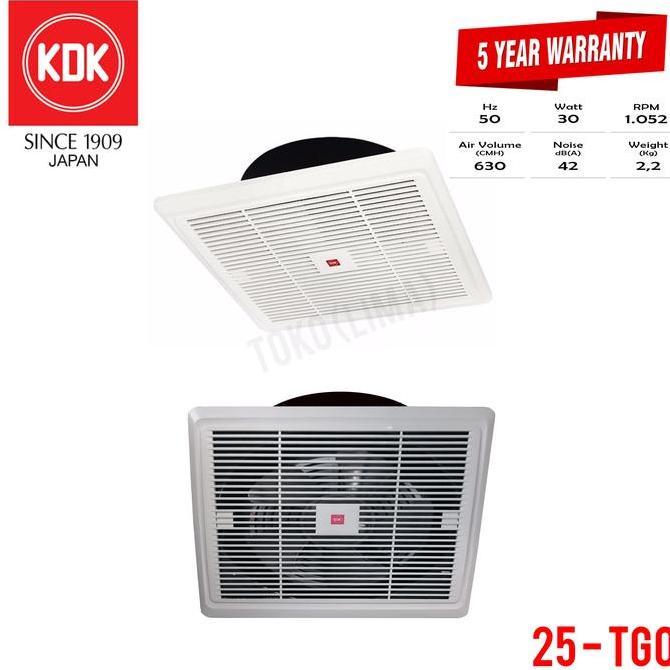 CLEARANCE SALE - Exhaust Fan KDK 25 TGQ 10" Ceiling Fan KDK Plafon KDK 25TGQ Hexos Fan